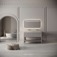 Kensington Double Vanity Unit & Stone Basin 1200mm Sabbia Grigio Oak